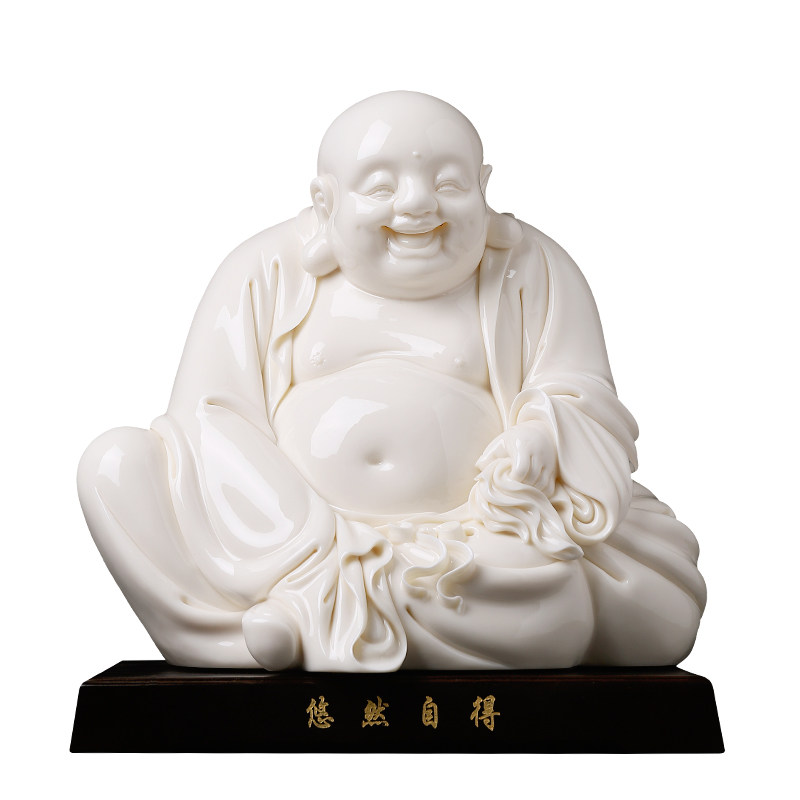 戴玉堂陶瓷叶云凤《布袋弥勒》非遗收藏商务开业送礼摆件家居饰品