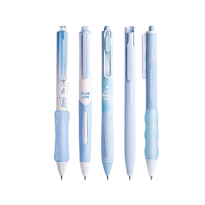 软握蓝笔ins风刷题笔撞色中性笔