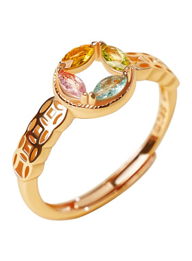 宫里上新天然宝石级碧玺戒指