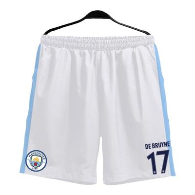 曼城队欧冠足球迷服速干短裤