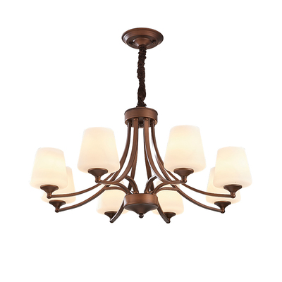 客厅餐厅卧室美式复古防尘吊灯