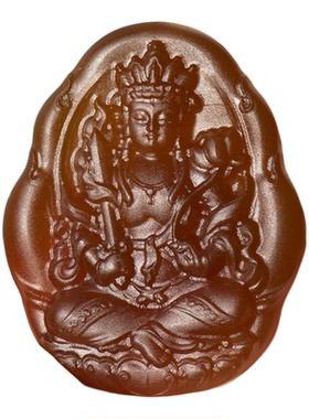 天然红玛瑙虚空藏菩萨12生肖佛牌