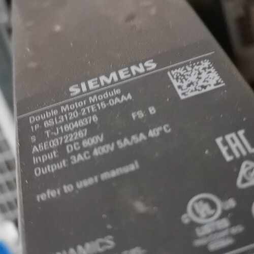 询价-6SL31202TE150AA34双轴电机模块