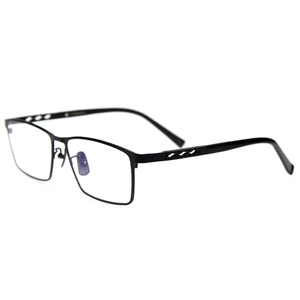 镂空镜腿近视镜配眼镜半框纯钛男