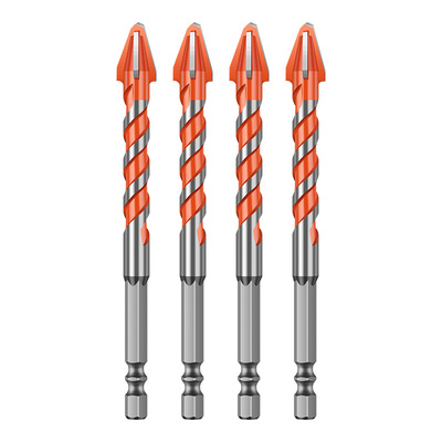 四刃锯齿偏心钻头瓷砖打孔混凝土