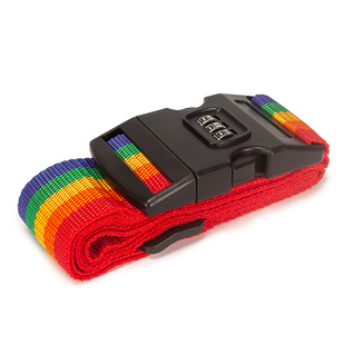 外置束紧带绳子一字扣防爆绷带行李带旅行箱保护套海关密码锁TSA