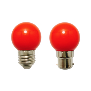 红色球泡led灯佛龛灯笼神台专用灯泡B22老式卡口E27螺口节能灯3瓦