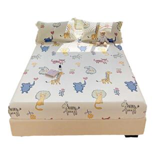 纯棉全包防滑固定席梦思床垫保护套罩儿童卡通可爱1.2米100X190cm