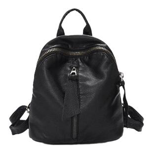 潮牌韩版韩国真皮双肩书包包女新款大容量学生背包单肩包手提包