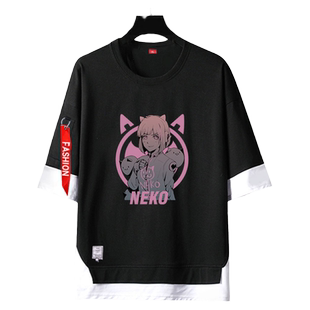 NEKO音乐世界Cytus2周边电子手游假两件5五分袖男女短袖t恤衫衣服