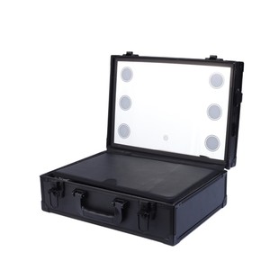 专业跟妆师化妆箱高级LED镜子带灯2025新款手提便捷大容量用收纳