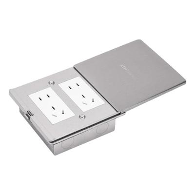 ATH超薄30mm不锈钢底盒平推地插