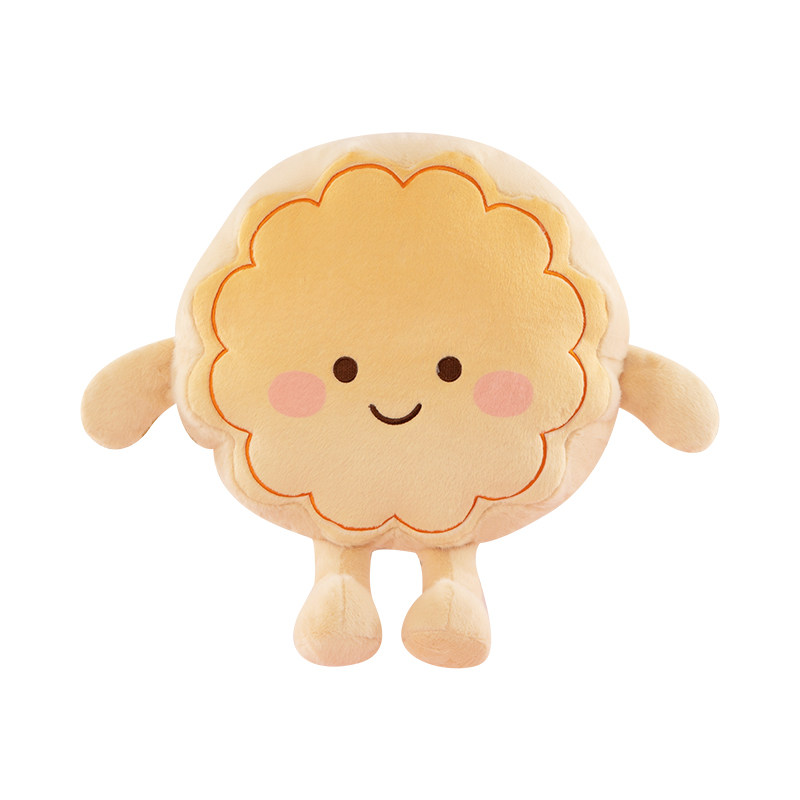 创意月饼抱枕毛绒玩具仿真月饼