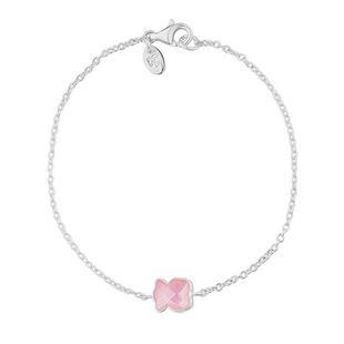 TOUS/桃丝熊925银小众玫瑰石英石/珍珠母贝手链女礼物