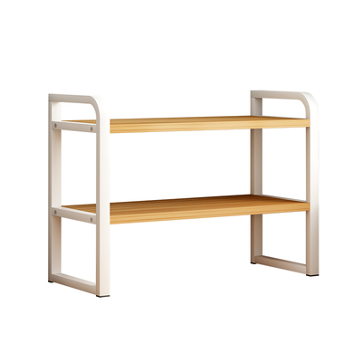 桌面置物架多层书桌收纳架子办公桌分层架铁艺学生宿舍桌上小书架