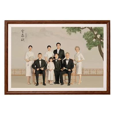 梵栩中式全家福相框多款可选PS框