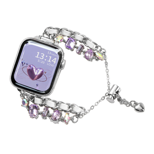 适用华为watch fit4手表带夏季5新款金属手链4pro智能运动手表链watchfit3系列手环腕带2代腕表夏天1女款创意