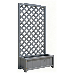 花架户外庭院隔断围栏木栅栏防腐木花箱室外花盆阳台种植箱爬藤架