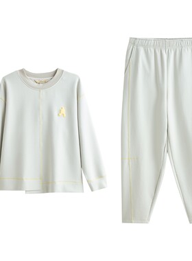 秋鹿宇航棉5A抑菌防螨睡衣情侣
