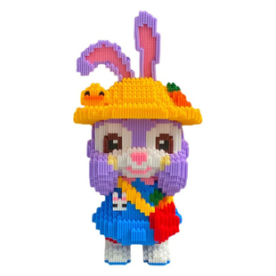 星黛露益智拼装积木高难度成年女孩颗粒拼插玩具情侣礼物玲娜贝儿