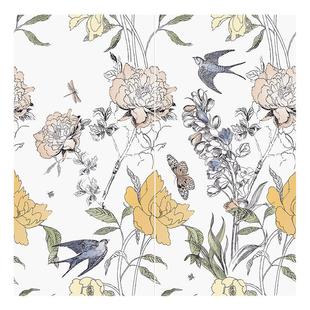 远晶 400X800法式牛油果绿花砖厨卫瓷砖全瓷砖柔光墙砖地砖奶油风