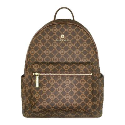 香港古乔品牌正品时尚新款9039轻奢港风印花休闲百搭双肩包双肩背