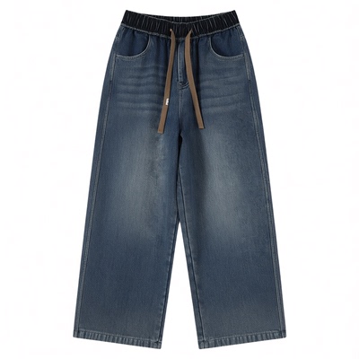 加绒加厚保暖宽松休闲长裤子男装