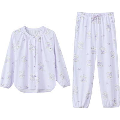 红豆睡衣女柔棉长袖春秋2026年新款夏短袖短裤甜美可爱睡裙家居服