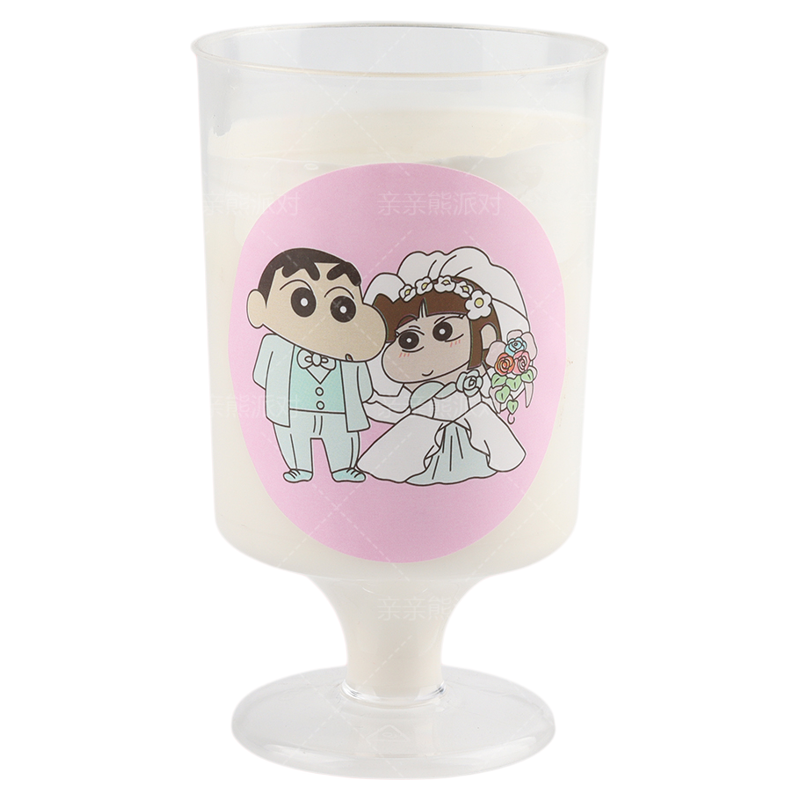 蜡笔小新婚纱贴纸推推乐结婚甜品台蛋糕装饰我们订婚啦烘焙插件