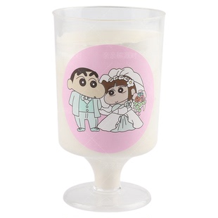 蜡笔小新婚纱贴纸推推乐结婚甜品台蛋糕装饰我们订婚啦烘焙插件