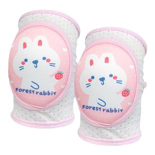 婧麒宝宝护膝盖婴幼儿夏季薄款学步爬行护垫小孩防摔儿童护肘膝套