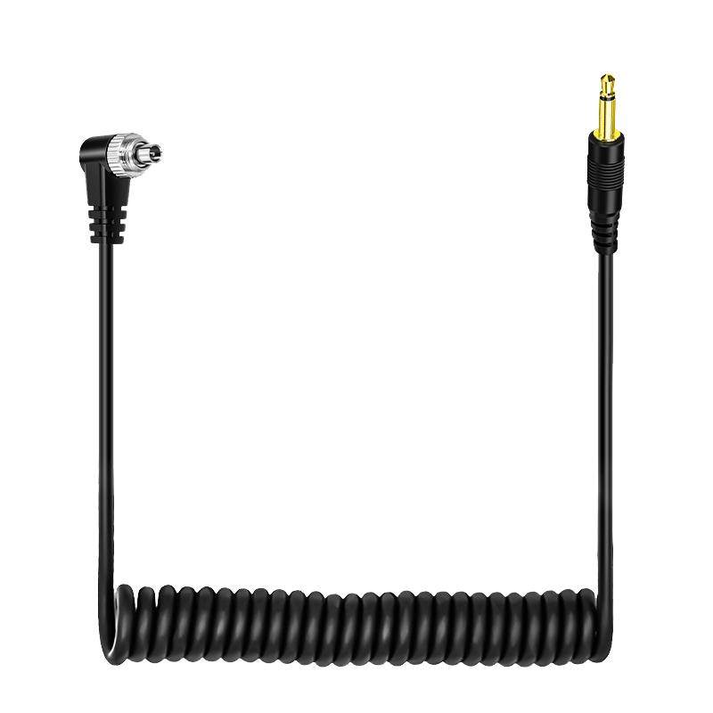 PC口闪光灯同步引闪线转PC影室2.5机顶3.5连接6.35mm外拍转接触发