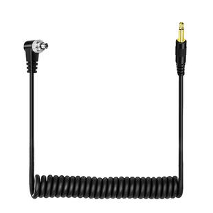 PC口闪光灯同步引闪线转PC影室2.5机顶3.5连接6.35mm外拍转接触发