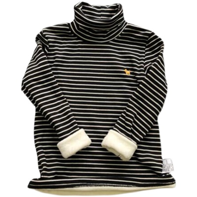 冬季加绒加厚儿童打底衫内搭