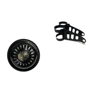 隆鑫无极300AC 500AC大灯车灯改装总成 毒液X形大灯复古圆灯超亮