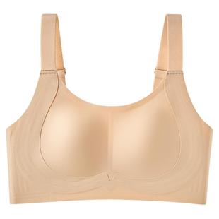 内衣女士胸大显小收副乳聚拢上托防下垂无痕大码美背心文胸罩薄款
