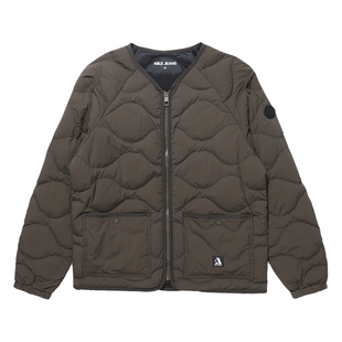 ABLE JEANS 新款男士短款舒适保暖工装口袋无领轻量羽绒服夹克