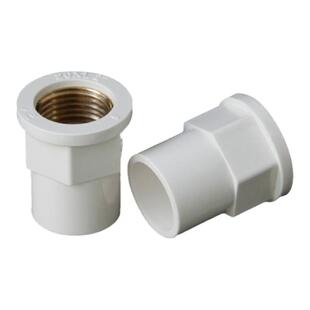 UPVC入铜直接铜内丝接头内牙直通内螺纹变异径20 25 32 4分6分1寸