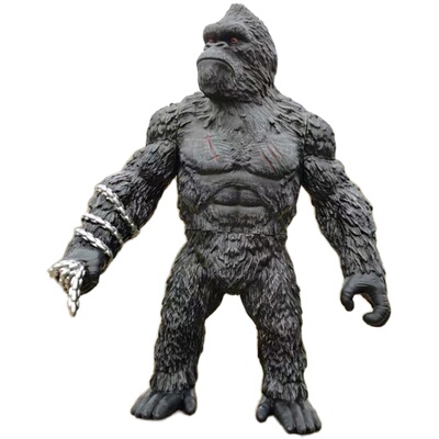 蓝色关节可动手办摆件塑胶玩具