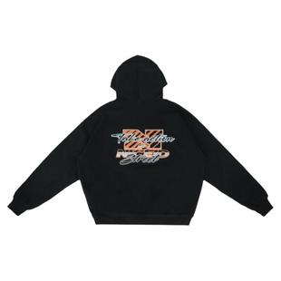 NICEID NICE运动卫衣加绒男女秋冬潮流休闲宽松连帽圆领套头上衣