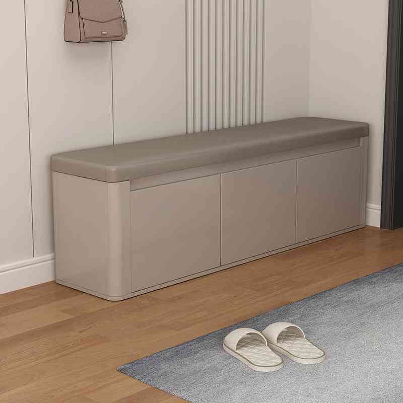 2025新款家用实木入户换鞋凳简约现代门口可坐鞋柜收纳柜长条凳子