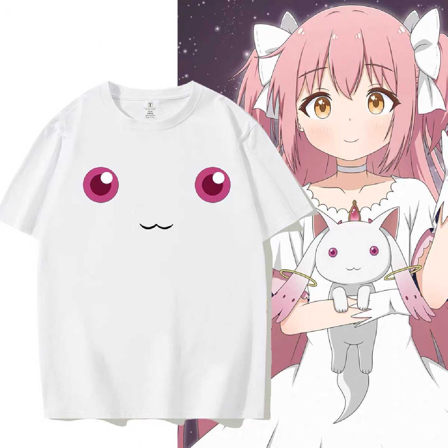 魔法少女小圆周边丘比同款cos短袖T恤卡通二次元痛衣服夏季