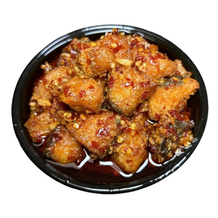 湖南特产墨兰家香辣鱼块即食下饭菜鱼排腊鱼块草鱼块宿舍零食小吃