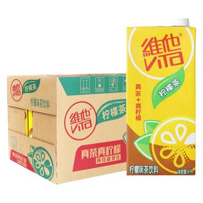 维他奶柠檬茶1L*12瓶整箱大盒1升