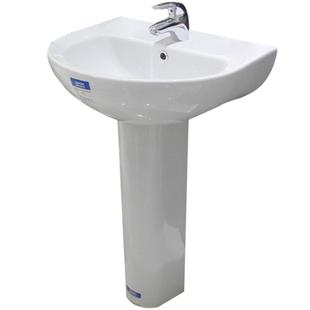 美标卫浴家用圆形立柱盆卫生间立式洗手盆洗脸台落地式0530