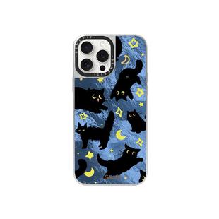 benefit可爱卡通小黑猫带蝴蝶结串珠手链17适用于iphone16promax苹果15PRO磁吸手机壳13新款14套12冰川纹防摔