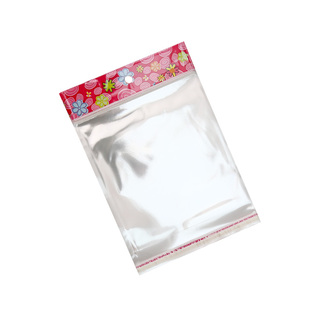 彩色印刷卡头袋加厚opp袋透明自粘袋不干胶包装袋挂孔塑料自封袋