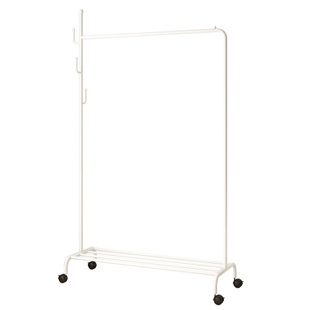 家用多功能卧室落地挂衣架房间挂衣服的架子可移动简易铁艺衣帽架