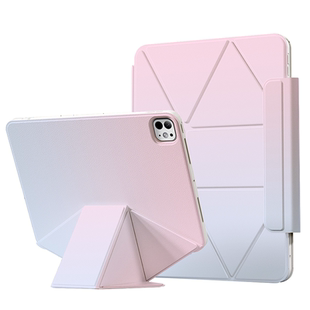 磁吸增高ipad保护壳旋转支架新款ipadpro平板保护套苹果电脑air7双面夹可拆分6轻薄9透明4防摔外壳11寸带笔槽