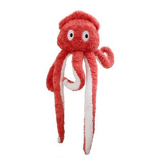 海利伟爆爆鱿鱼仔柔软毛绒玩具大章鱼公仔玩偶男女生安抚娃娃礼物